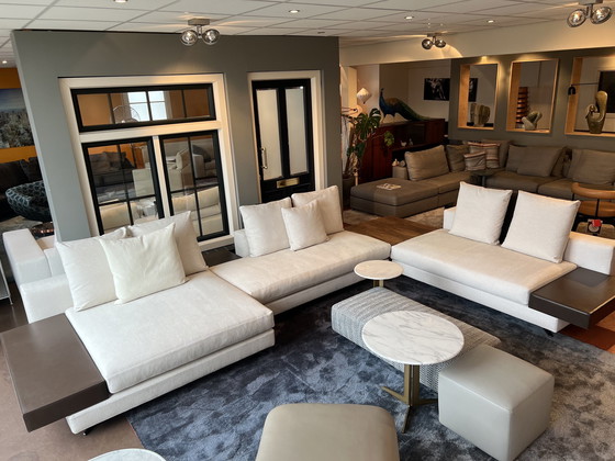 Image 1 of Minotti "White" modular seating system in fabric cat. G 440x290cm