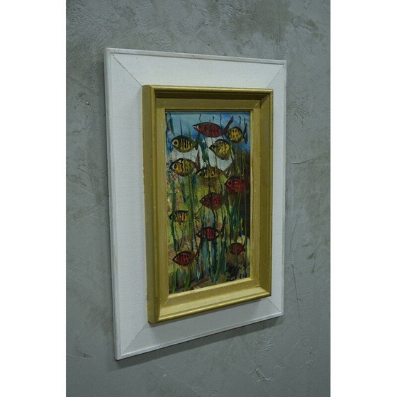 Image 1 of Swedish vintage abstract composition by Louis Zelig, 1960s