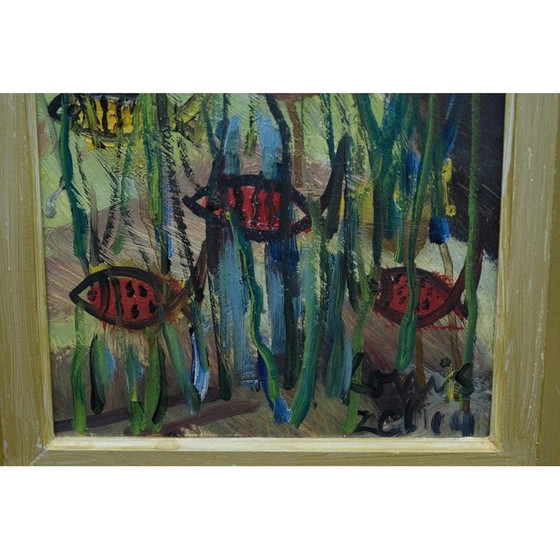 Image 1 of Swedish vintage abstract composition by Louis Zelig, 1960s