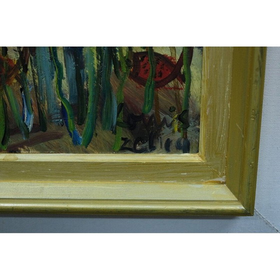 Image 1 of Swedish vintage abstract composition by Louis Zelig, 1960s