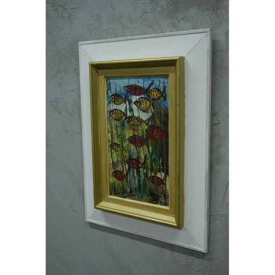 Image 1 of Swedish vintage abstract composition by Louis Zelig, 1960s