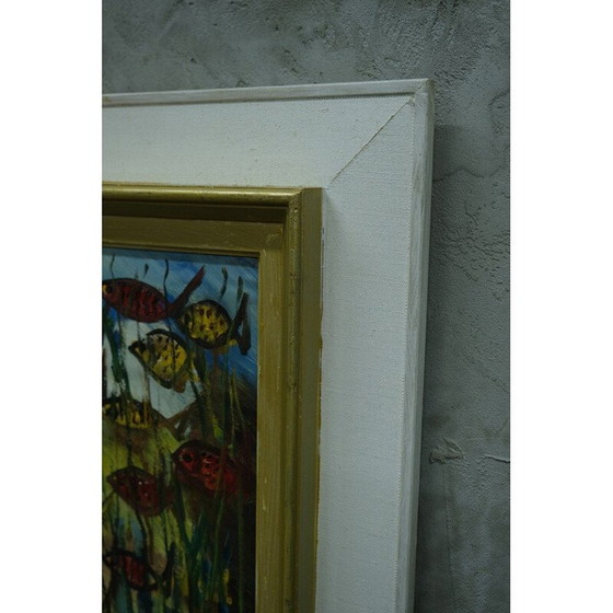 Image 1 of Swedish vintage abstract composition by Louis Zelig, 1960s