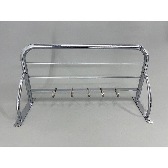 Image 1 of Vintage Bauhaus coat rack in chrome, Czechoslovakia 1930s