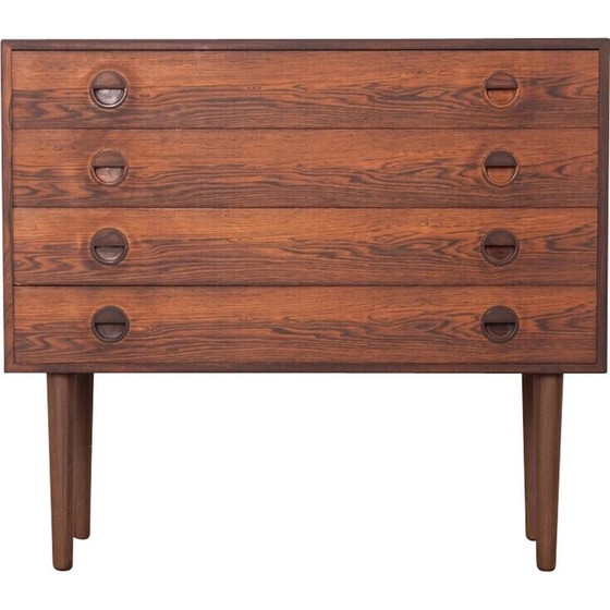 Image 1 of Vintage Danish rosewood chest of drawers with four drawers by Hvidt and Mølgaard, 1960s