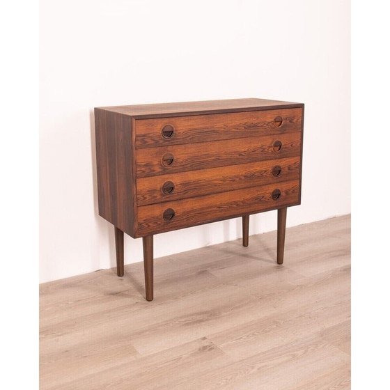 Image 1 of Vintage Danish rosewood chest of drawers with four drawers by Hvidt and Mølgaard, 1960s