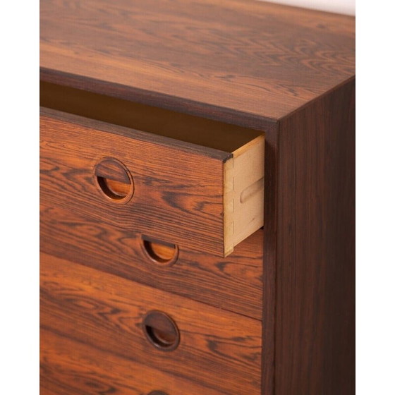 Image 1 of Vintage Danish rosewood chest of drawers with four drawers by Hvidt and Mølgaard, 1960s