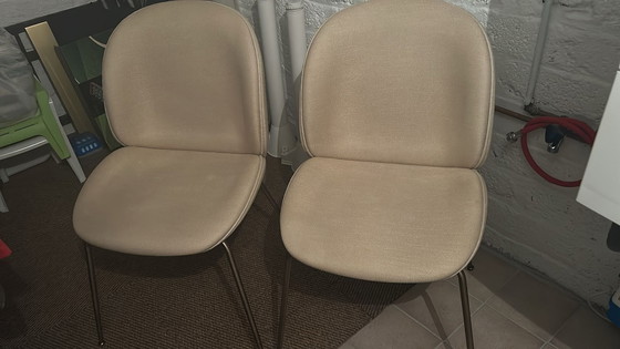 Image 1 of 2 Gubi Beetle Chairs In Dedar Fabric