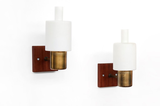 Set of two Jo Hammerborg Nordlys wall lamps Danish design