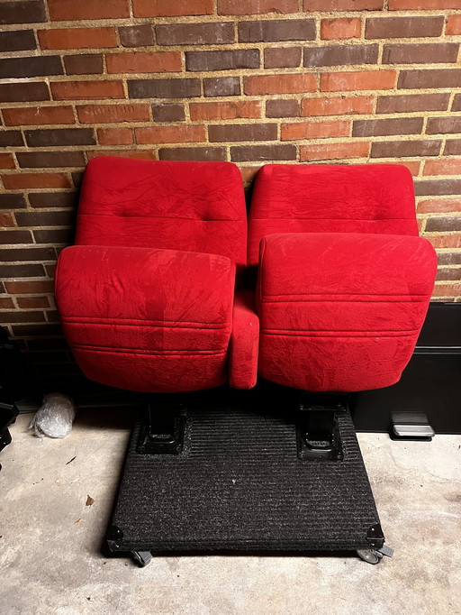 Theater/Cinema Chairs Set With 2 Seats