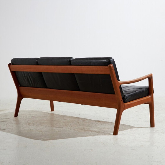 Image 1 of Vintage "Senator" leather living room set by Ole Wanscher for France et Fils, 1960