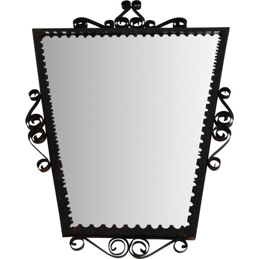 Specchio da parete di metà secolo, Cecoslovacchia, anni '60