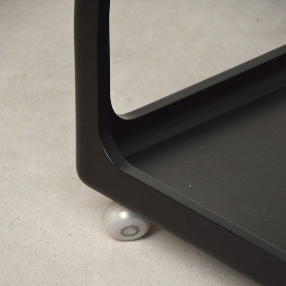 Image 1 of Vintage black lacquered polyurethane coffee table by Peter Ghyczy for Horn Collection, Germany 1975