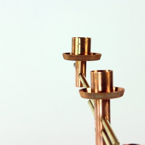 Image 1 of Copper & Brass Candleholder, Czechoslovakia 1970S