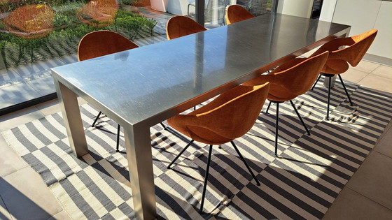 Image 1 of Stainless Steel Dining Table