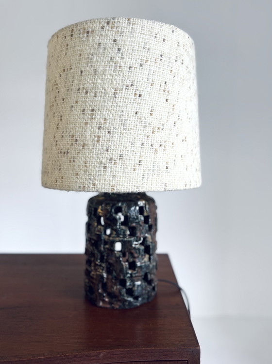 Image 1 of Ceramic Brutalist Table Lamp