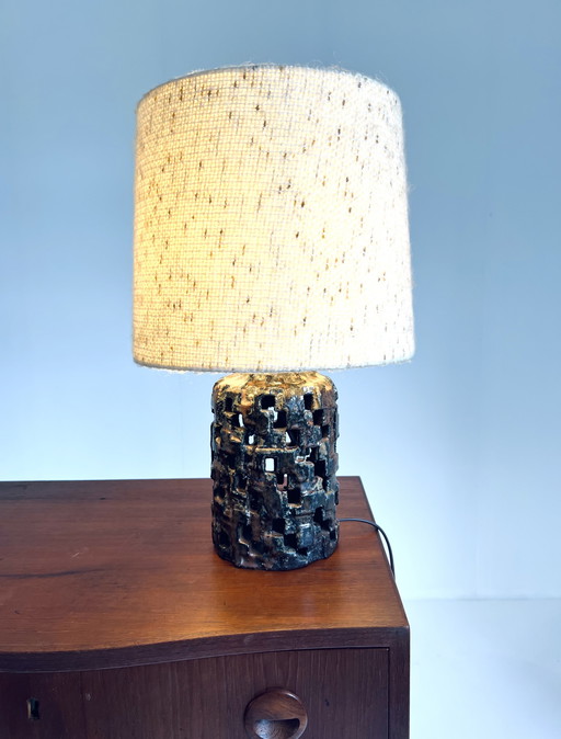 Ceramic Brutalist Table Lamp