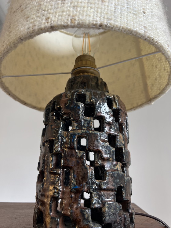 Image 1 of Ceramic Brutalist Table Lamp