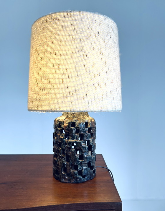 Image 1 of Ceramic Brutalist Table Lamp