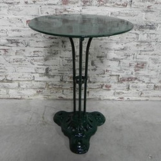 Table de bistrot en acier Base en fer - 1930s