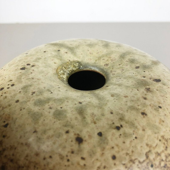 Image 1 of Vintage brown and beige ceramic vase for Horst Kerstan, Germany 1980