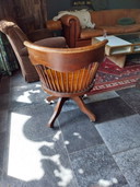 American 19th century office chair by Kenrick and Jefferson
