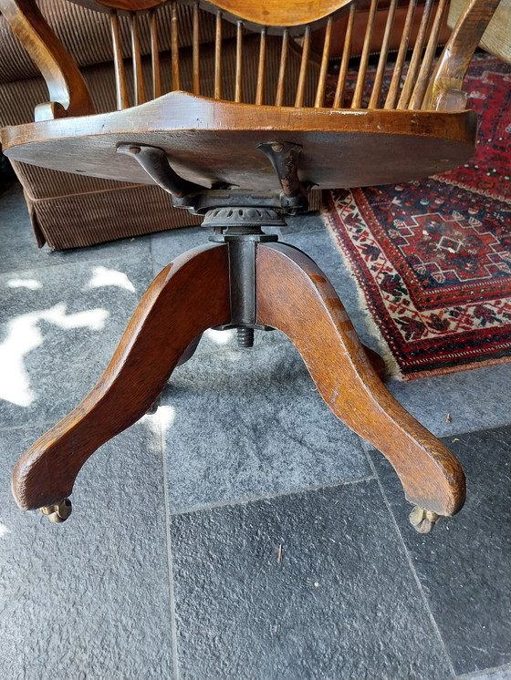 Image 1 of American 19th century office chair by Kenrick and Jefferson