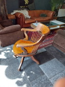 American 19th century office chair by Kenrick and Jefferson