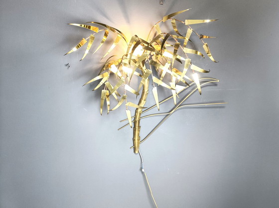 Image 1 of Palm Tree Wall Light By Daniel D'Haeseleer, 1970S