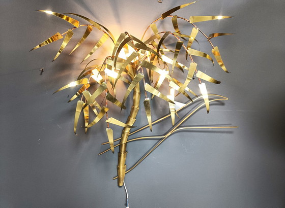 Image 1 of Palm Tree Wall Light By Daniel D'Haeseleer, 1970S