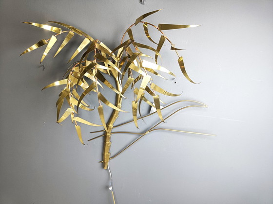 Image 1 of Palm Tree Wall Light By Daniel D'Haeseleer, 1970S