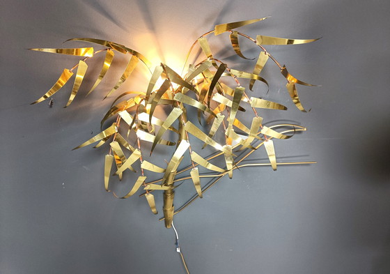 Image 1 of Palm Tree Wall Light By Daniel D'Haeseleer, 1970S