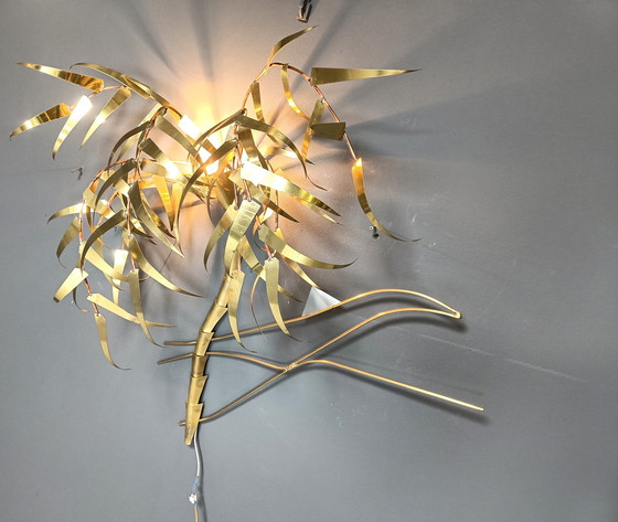 Image 1 of Palm Tree Wall Light By Daniel D'Haeseleer, 1970S