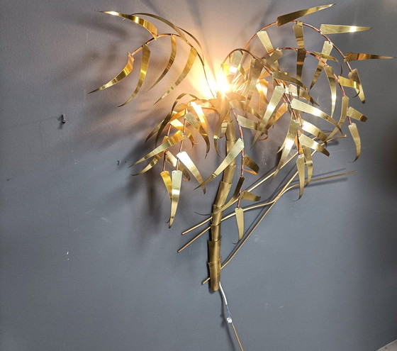 Image 1 of Palm Tree Wall Light By Daniel D'Haeseleer, 1970S