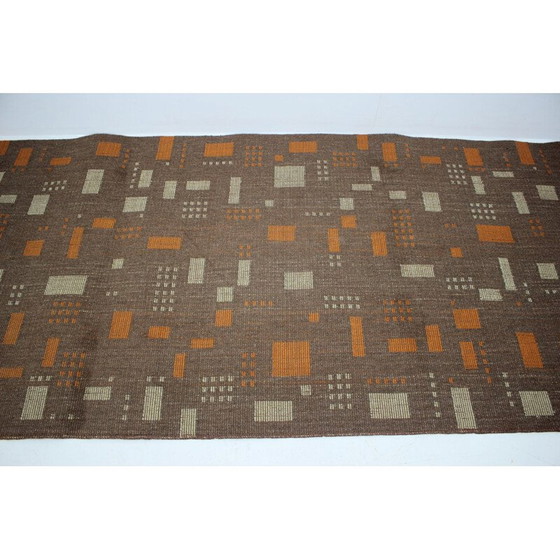 Image 1 of Vintage geometric rug, Czechoslovakia 1960