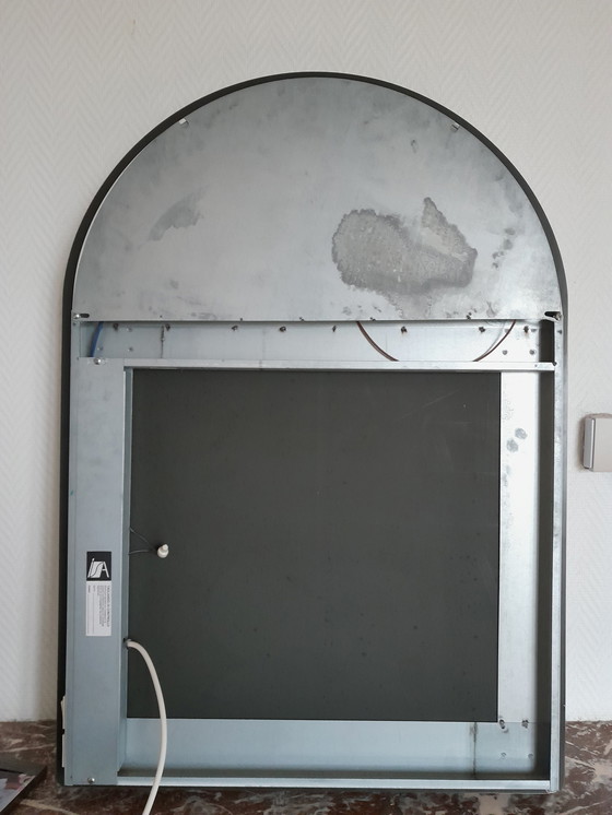 Image 1 of Specchio con lampadina vintage Isa Italia 1980 