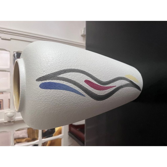 Image 1 of Vintage German textured ceramic vase, 1950