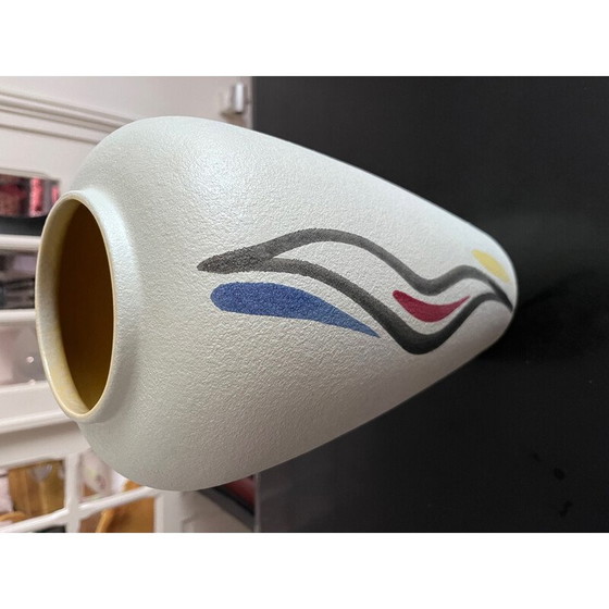Image 1 of Vintage German textured ceramic vase, 1950