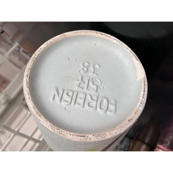 Image 1 of Vintage German textured ceramic vase, 1950