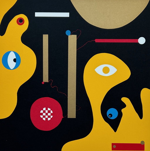 Screenprint Trudy Bersma - The Meltingpot