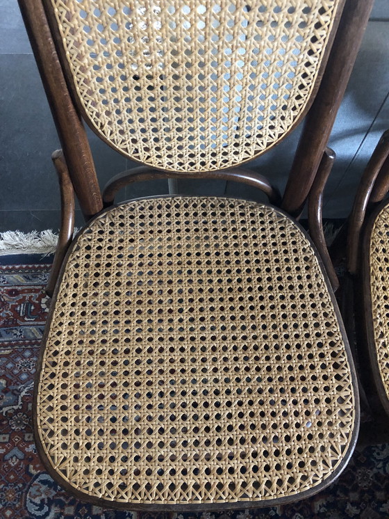 Image 1 of 4x Thonet Long John chairs