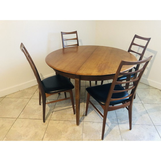 Image 1 of Vintage teak dining table, Scandinavian 1960s