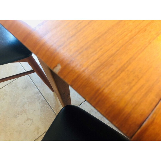 Image 1 of Vintage teak dining table, Scandinavian 1960s