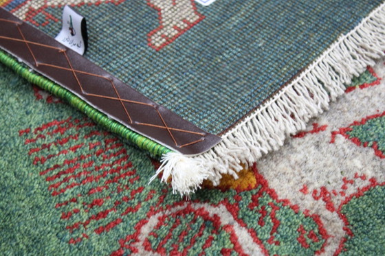 Image 1 of 2 X Original Hand-Knotted Persian Carpet Gabbeh 60 X 40 Cm New Carpet