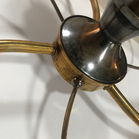 Image 1 of Lampada da soffitto vintage • Spirale • Ottone e vetro • 1950