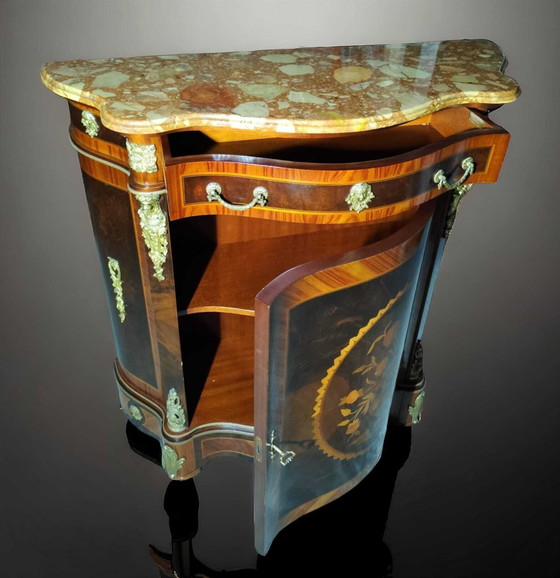 Image 1 of Servante - Credenza - Bronze, Marble, Wood