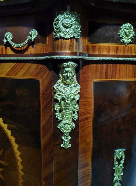 Image 1 of Servante - Credenza - Bronze, Marble, Wood