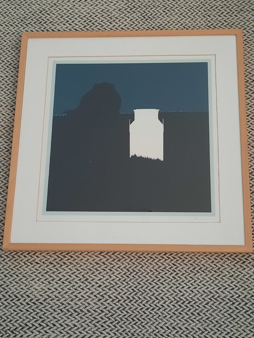 Screenprint, Framed.
