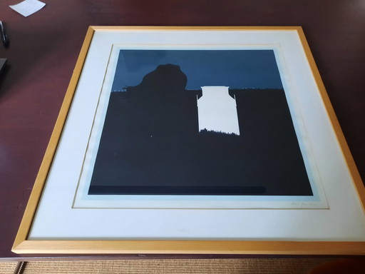 Screenprint, Framed.