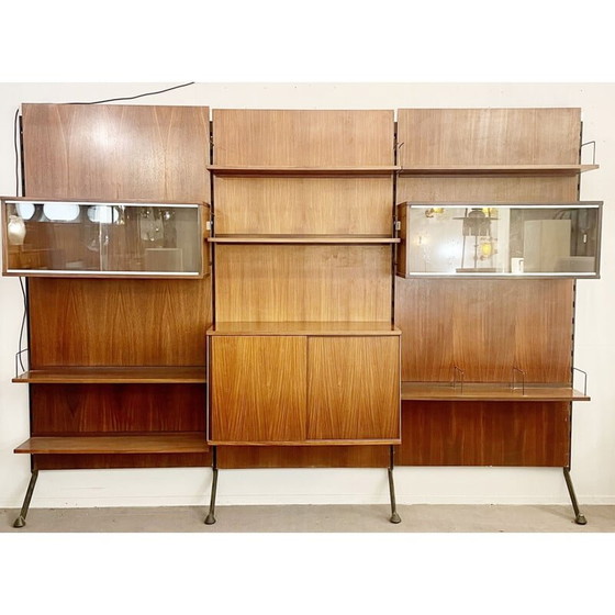 Image 1 of Vintage teak wall unit by Ico Parisi, Italy 1960