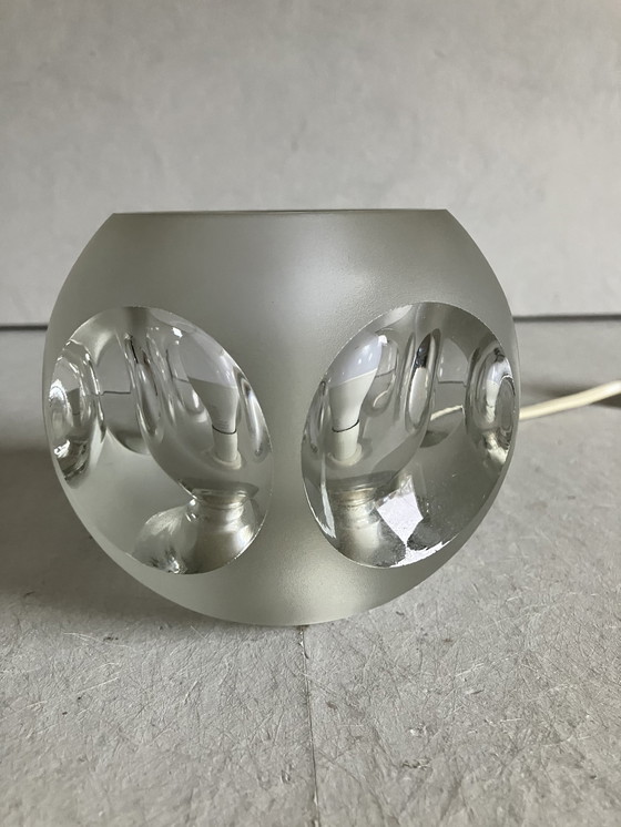 Image 1 of Peil & Putzler Ice Cube Glass Design Table Lamp